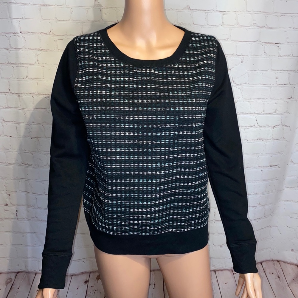 Merona beautiful wool mix multi-colored sweater size medium knit